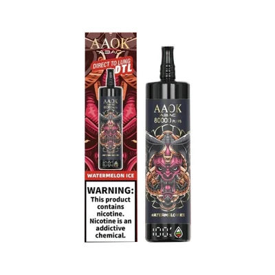 Watermelon Ice | AAOK SHISHA 80K Puffs Disposable Vape